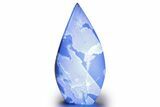 Polished Indonesian Blue Amber Flame #383349-1